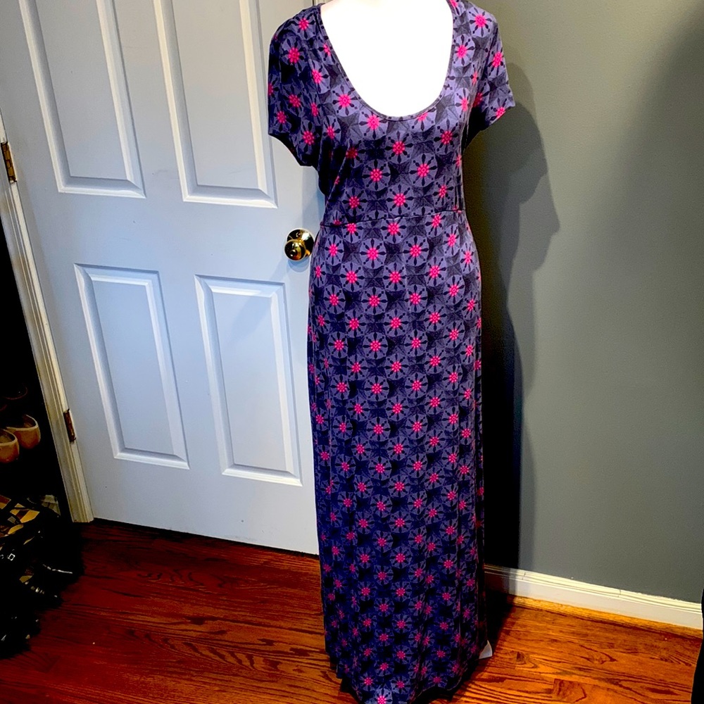 Purple maxi dress